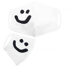 Багаторазова 4-х шарова захисна маска "Смайл" розмір 3, 7-14 років