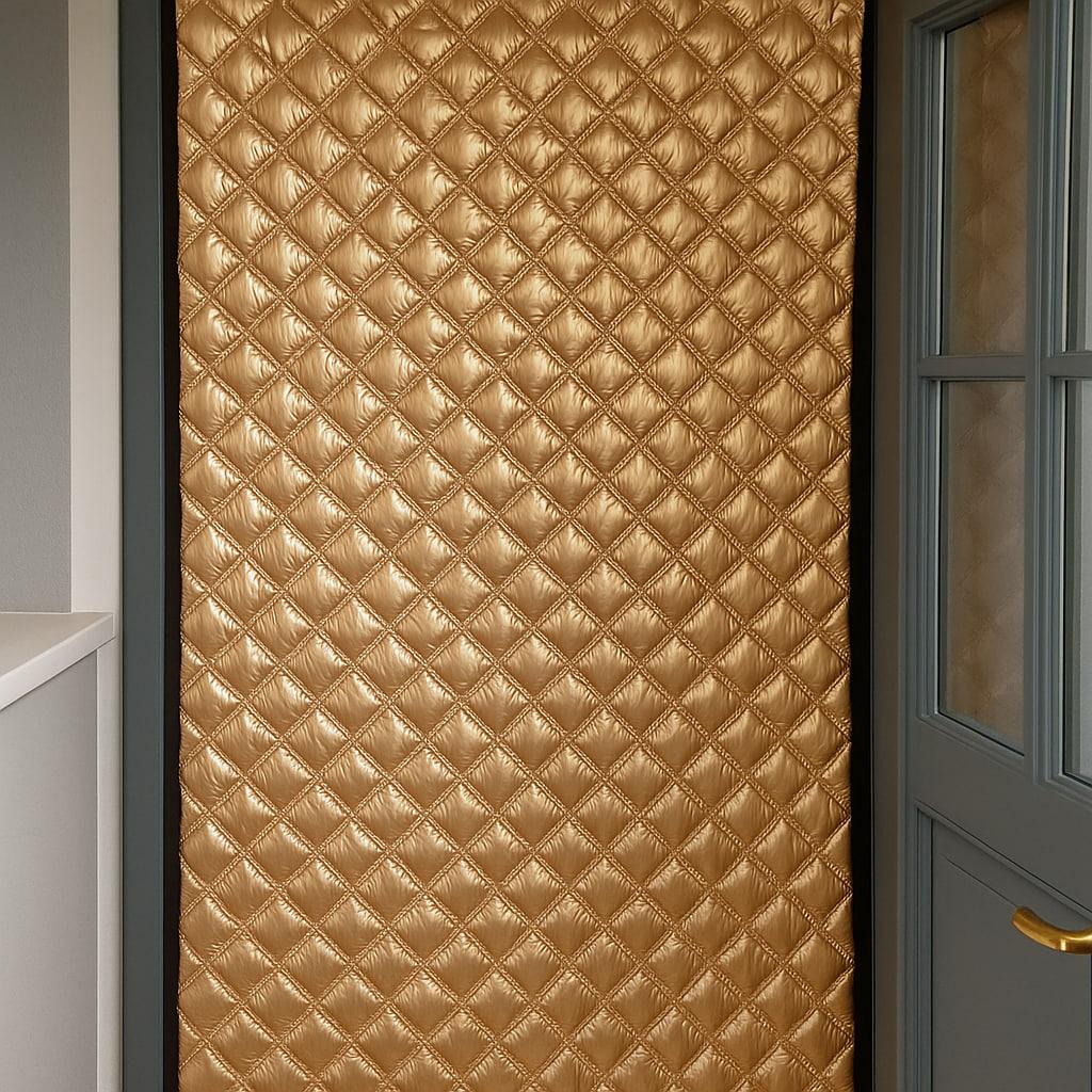 Термоштора для дверей 2,1х1,4 м. Утеплена (зимова) штора на двері мега тепла, штора теплоізоляційна тришарова -UKMarket-, фото 1