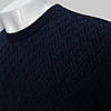 Светр чоловічий Tony Montana T5028 LACIVERT 68% шерсть 17% кашемір 12% акрил 3% лікра L(Р), фото 2