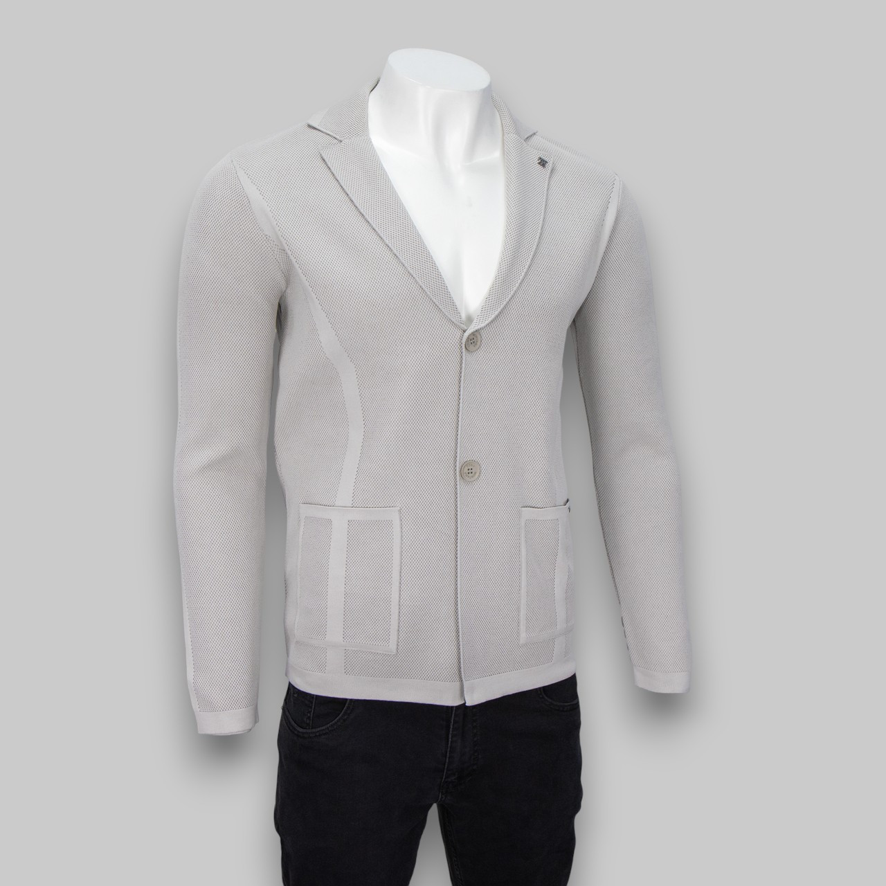 Светр чоловічий Tony Montana ТС1010 A.GRI 60% бавовна 18%акрил 15% поліестер 7% еластан L(Р), фото 1