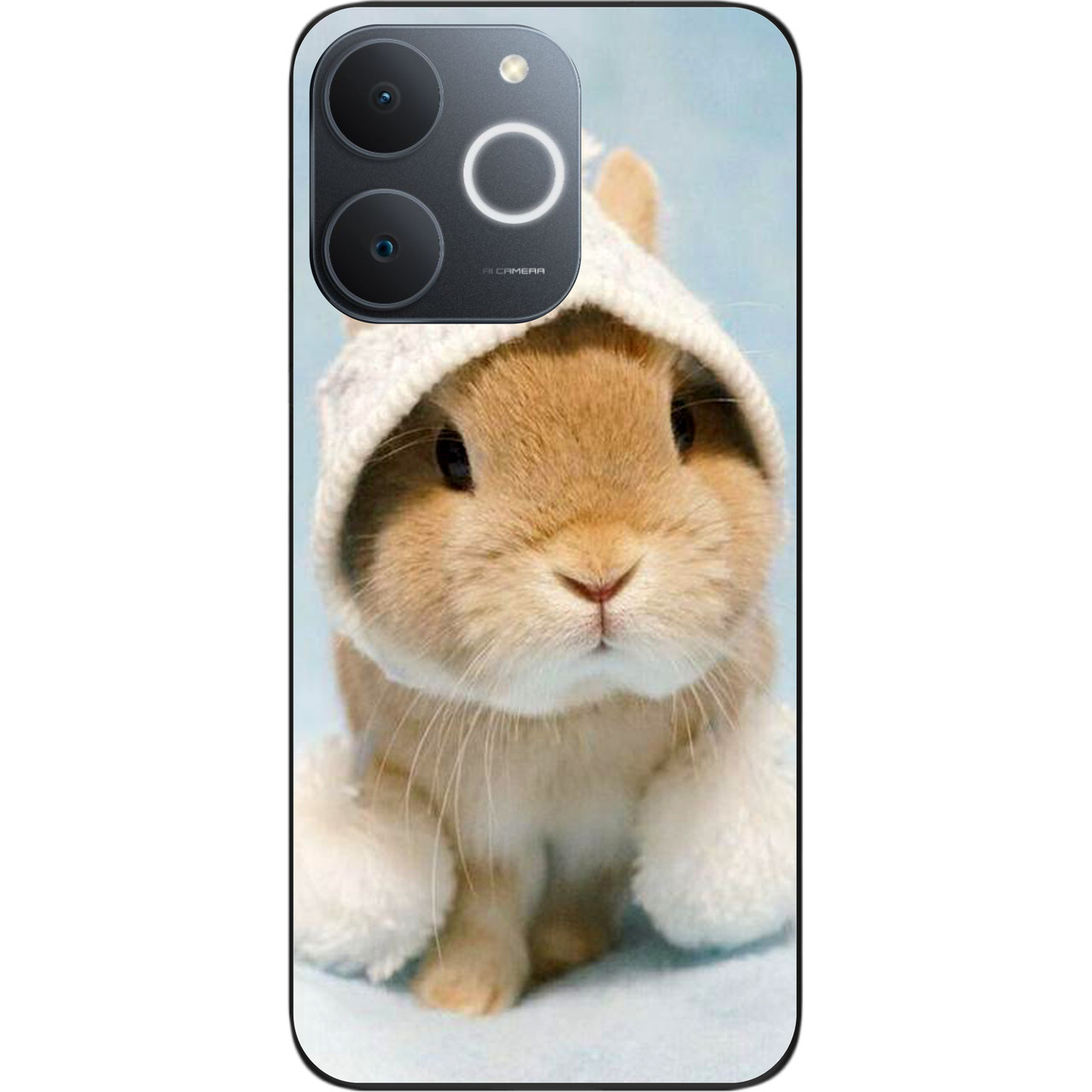 Силіконовий чохол бампер Epik для Realme Note 70 з принтом Зайчик, фото 1