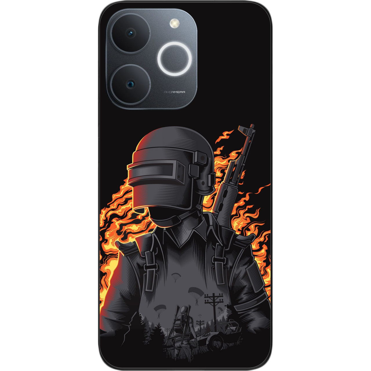 Силіконовий чохол Epik для Realme Note 70 з малюнком PUBG, фото 1