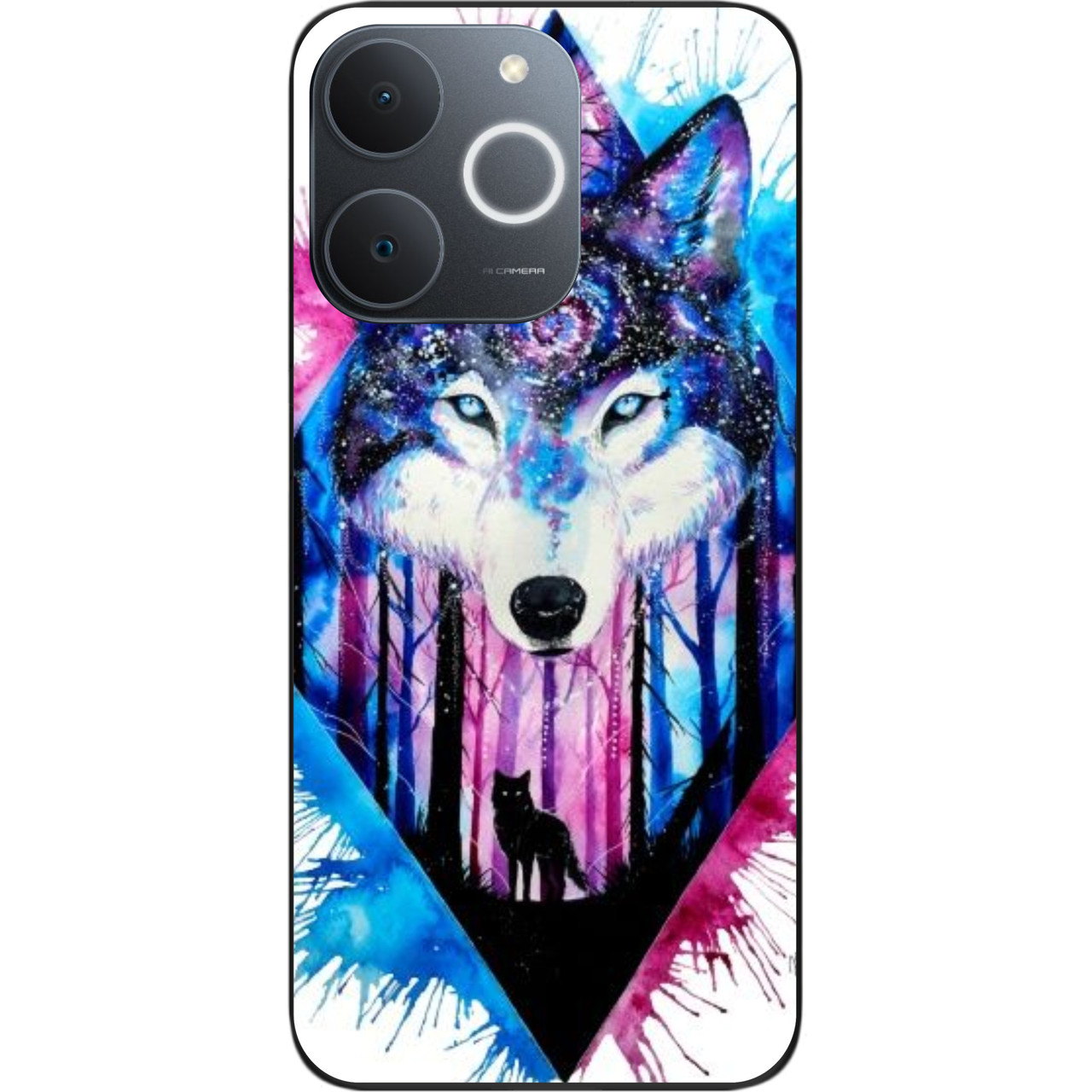 Силіконовий чохол Epik для Realme Note 70 з картинкою Вовк, фото 1