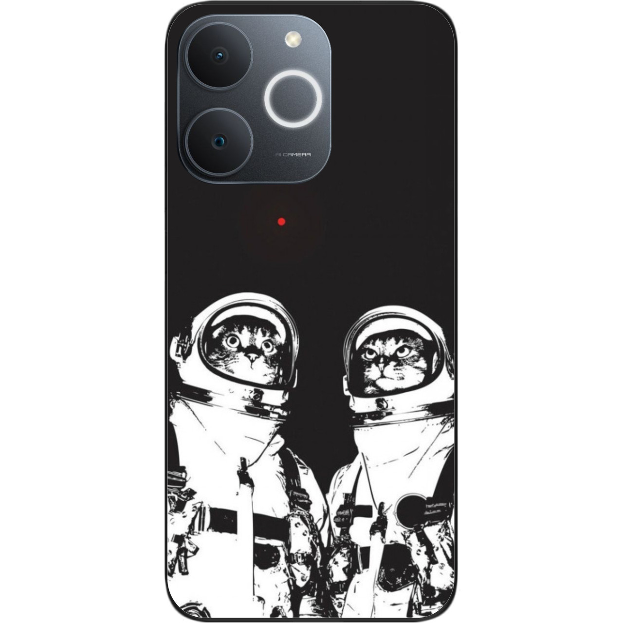 Силіконовий чохол бампер Epik для Realme Note 70 з принтом Космонавти, фото 1