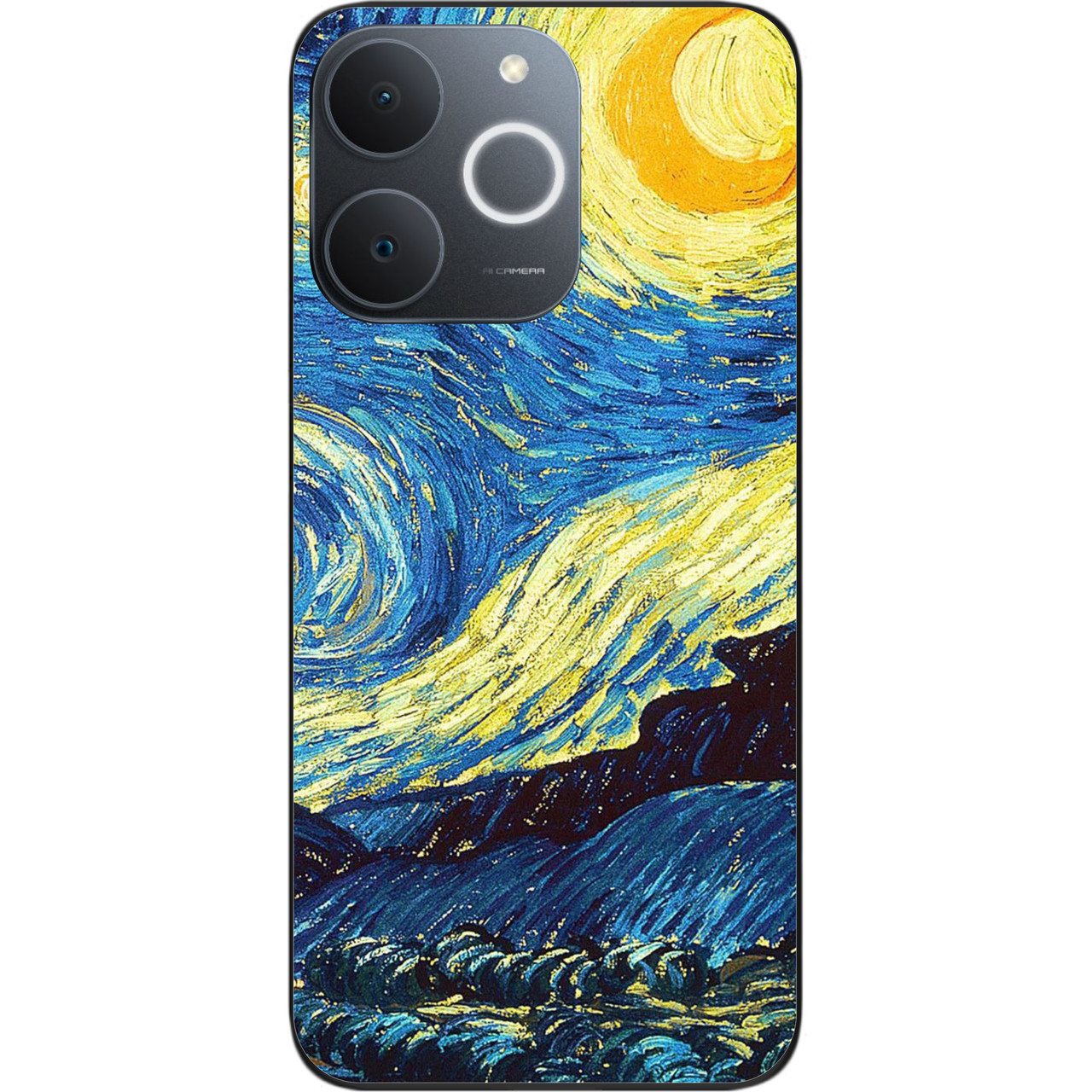 Силіконовий чохол Epik для Realme Note 70 з зображенням Місячна ніч, фото 1