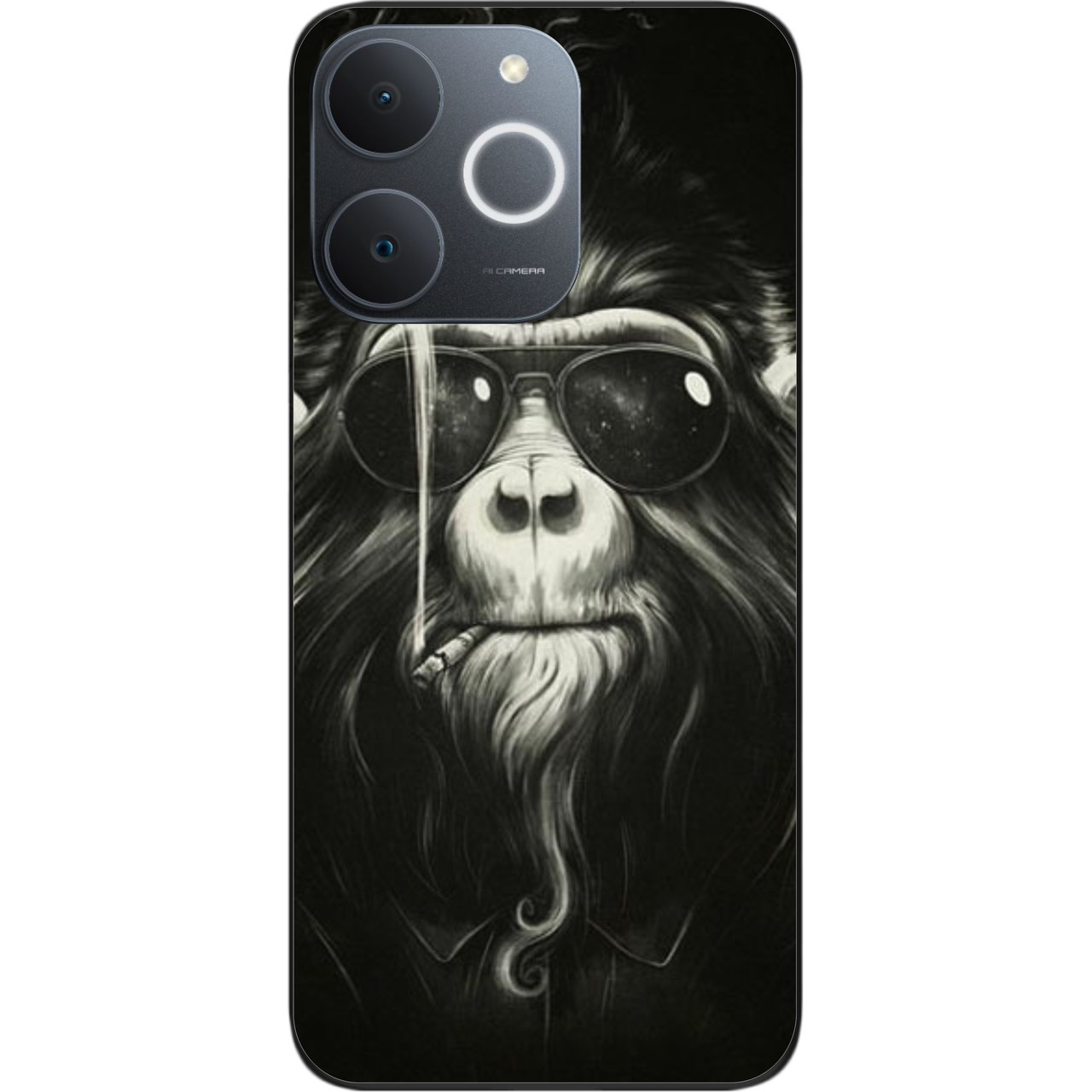 Силіконовий чохол Epik для Realme Note 70 з зображенням Мавпа в окулярах, фото 1