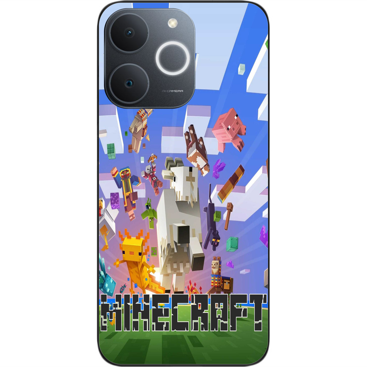 Силіконовий чохол Epik для Realme Note 70 з принтом Майнкрафт, фото 1