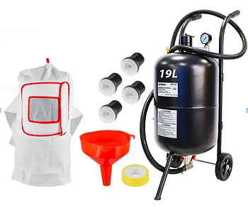 Піскоструминний апарат 19 л HAWEK HW-1046