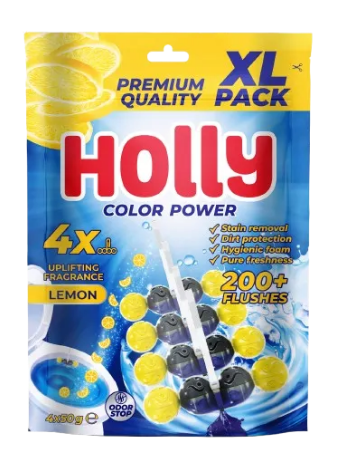 Туалетні блоки для унитазу HOLLY Лимон 4 шт 8606112937023