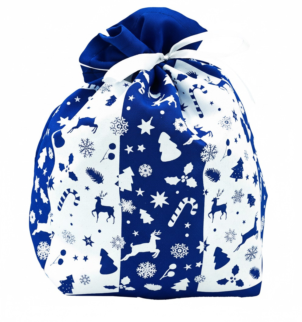 Набір цукерок подарунок на Новий рік та Миколая гуртом у мішку No2 500 г (Люкс), фото 1