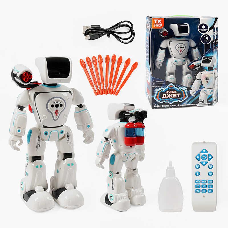 Робот Турбо Джет, озвучений УКРАЇННОЮ МОВОЮ, підсвітка, сенсор, пісні, казки