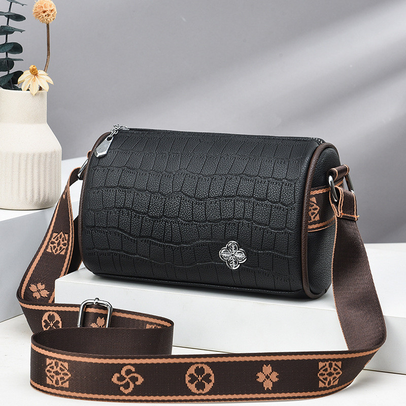 Жіноча сумка чорна класична маленька через плече, фото 1