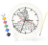 Дитячий набір для творчості годинник розмальовка Принцеса 30 см (Г0174), фото 4