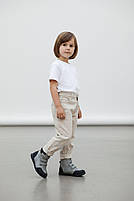 Зимові високі дитячі ортопедичні черевики з натуральної шкіри на липучках 26 р, фото 2