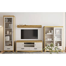 Вітальня стінка комплект у вітальню з ЛДСП Дана Gerbor Кашемір/Дуб артизан