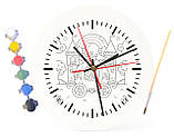 Дитячий набір для творчості годинник розмальовка Замок Принцеси 30 см (Г0168), фото 4