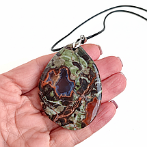 Кулон із Яшми на шнурі, фото 2