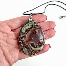 Кулон із Яшми на шнурі, фото 3