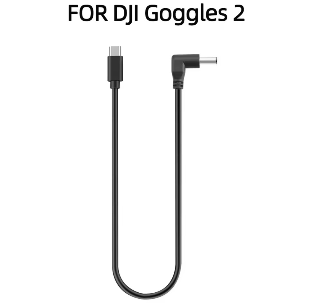 Кабель живлення акумулятора 30 см для DJI Goggles 2, оригінальний аксесуар для заряджання окулярів FPV