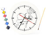 Дитячий набір для творчості годинник розмальовка Серце та троянди 30 см (Г0156), фото 4
