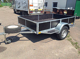 Причіп односний бортовий 3 м х 1,5 м. Без гальм. Рама-цинк.