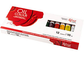 Набір олійних фарб 12 кольори по 10 мл ROSA Gallery