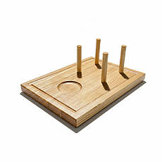 Дошка підставка для подачі тако, піти з соусником 25х18х7h cм