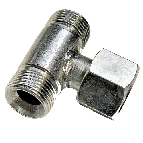 Штуцер тройник S27 с гайкой (М22х1.5-М22х1.5-М22х1.5), фото 1