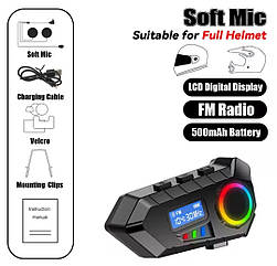 Мото Bluetooth Інтерком Y30 гарнітура з FM радіо для шолома