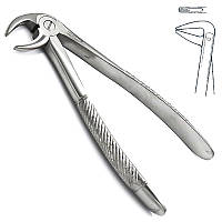 Щипці для видалення коренів зубів нижньої щелепи з широкими губками, №33, типу Щ-177  DHS-DE-1012