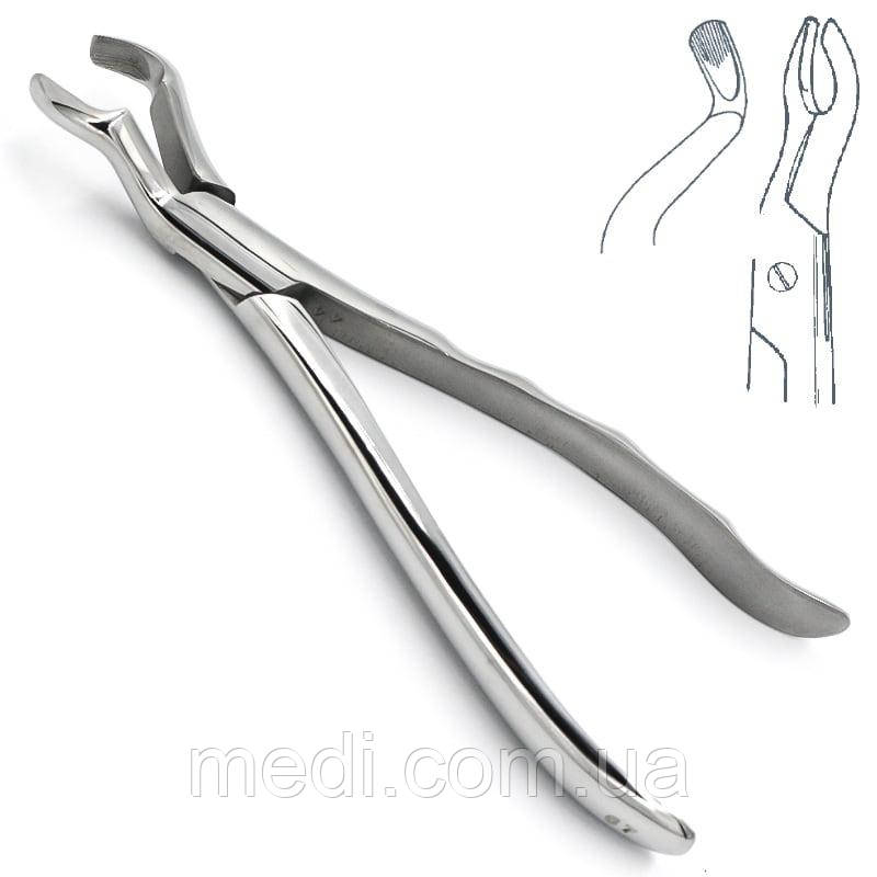 Щипці для видалення третіх молярів верхньої щелепи № 67, типу Щ-184-А  PIC-315, фото 1