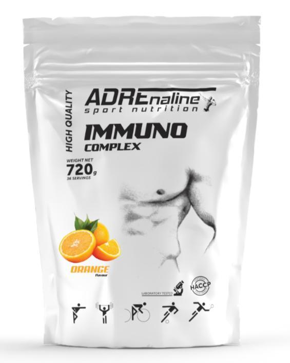 Пороеова суміш Adrenaline Sport Nutrition Immuno Complex  720 грам Смак : Апельсин, фото 1