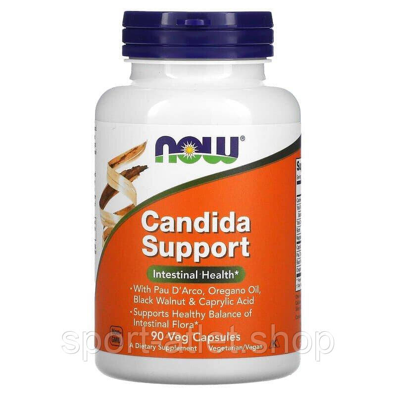 Натуральна добавка NOW Candida Support, 90 вегакапсул, фото 1