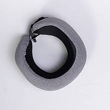 Подушка для шиї U-подібна з кейсом для зберігання світло-сіра HP-56-18