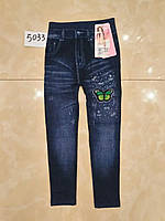Лосини підліткові під джинс на хутрі на дівчинку 6-10 років (мікс) "JEANS KIDS" недорого від прямого постачальника