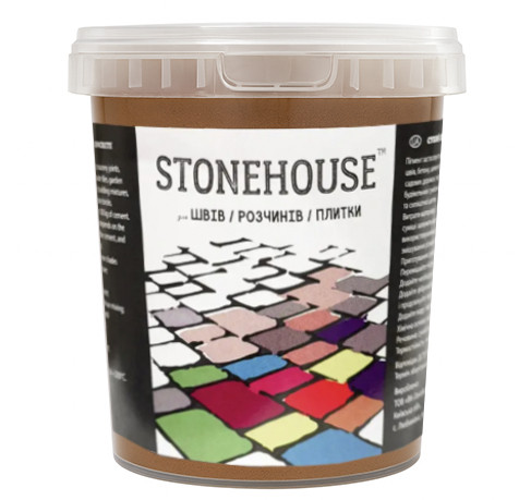 Барвник пігмент для бетону Залізооксид Коричневий 663 Stonehouse 900 г від Latinta