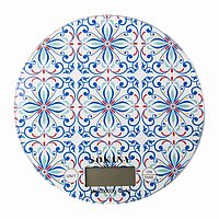 Кухонні ваги до 5 кг електронні на батарейках Синій SK-19023BL