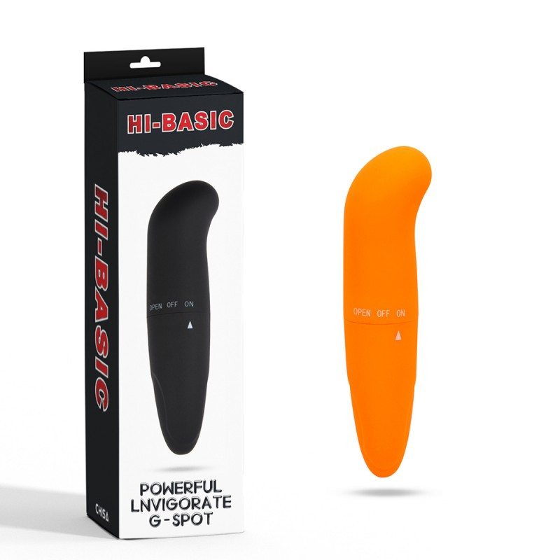 Міні вібратор, вібромасажер Powerful Invigorate G-Spot Orange компактний водонепроникний, фото 1