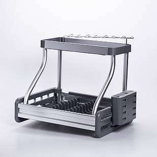 Сушарка для посуду двоярусна з піддоном HP-46-7