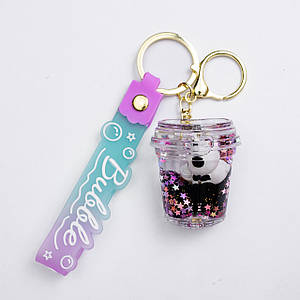 Дитячий брелок Panda TV 5×5 (см) для ключів, на сумку і рюкзак HP-55-31HEART