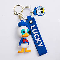 Дитячий брелок Дональд Дак 4×6,5 (см) для ключів, на сумку і рюкзак Синій HP-55-23BL