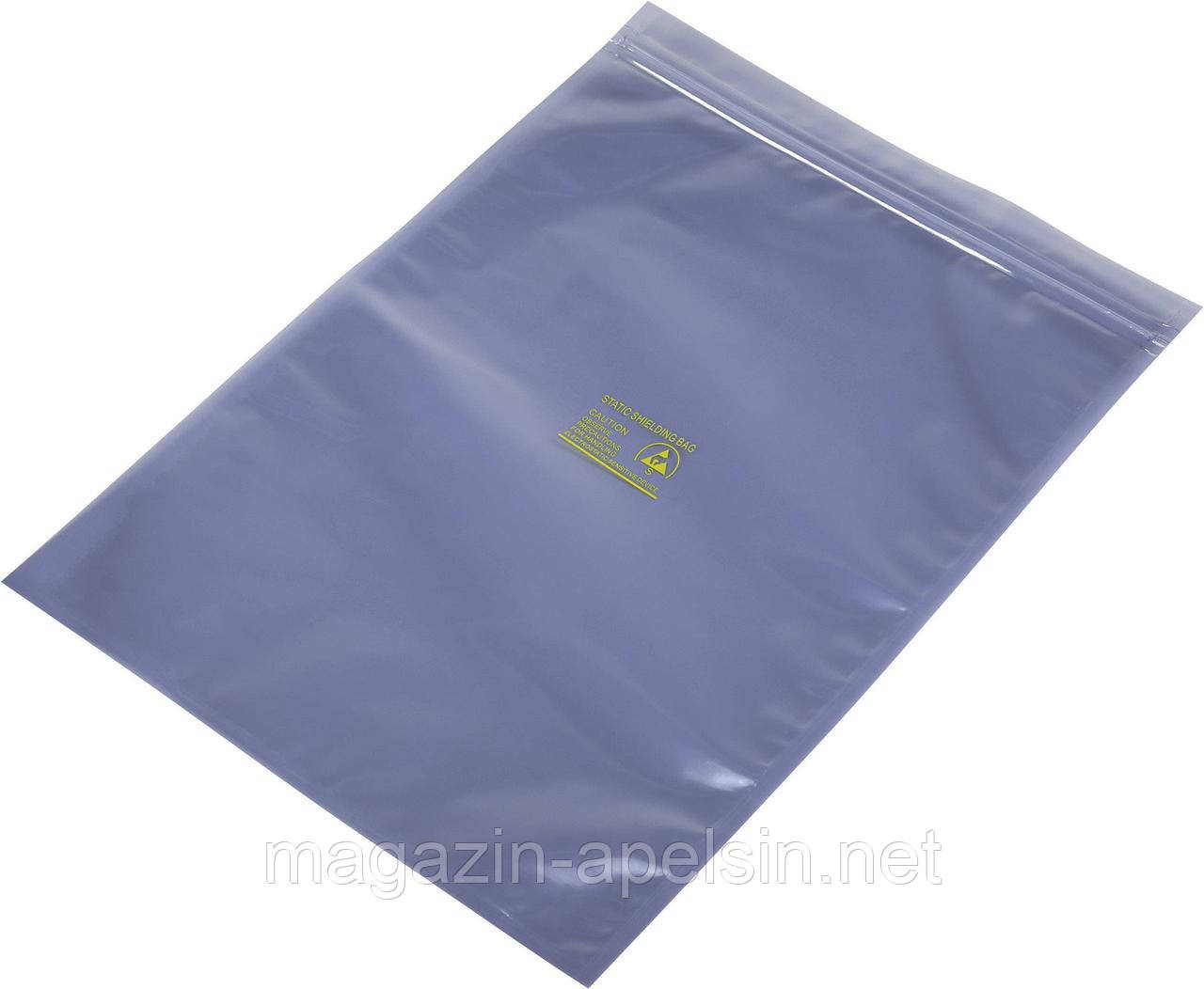 ESD-пакет (Д x Ш) 350 мм x 250 мм, екрануючий, код ESD S, багаторазово закривається
