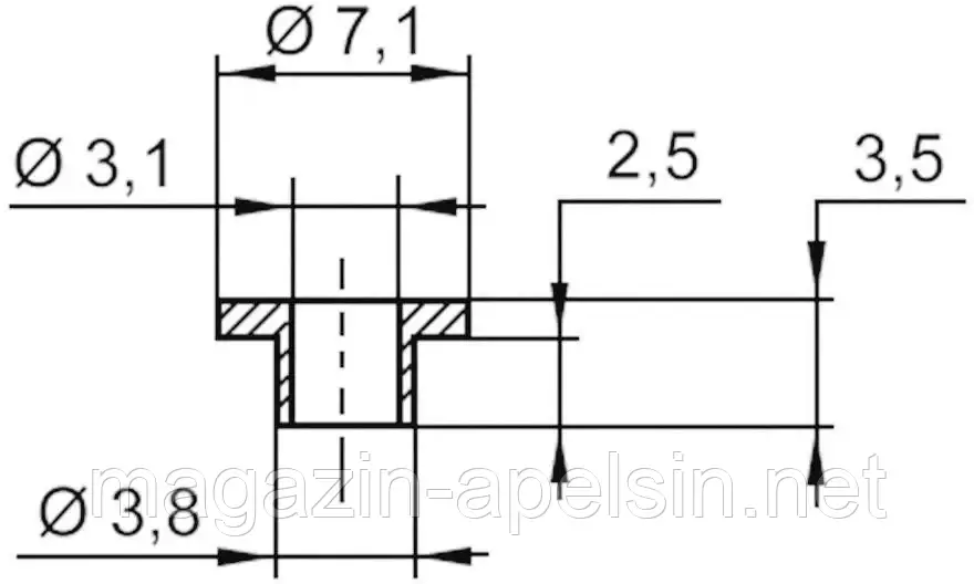ASSMANN WSW V5357 Ізолююча розетка V5357, 1 шт.