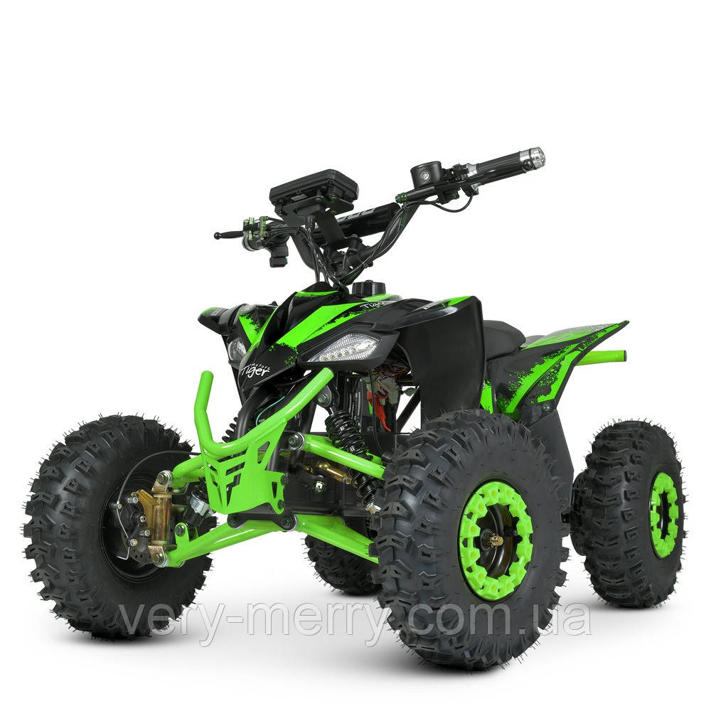 Дитячий квадроцикл Profi HB-EATV08-350-5 із гумовими колесами (зелений колір), фото 1