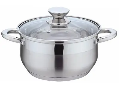 Каструля з кришкою нержавіюча сталь 2.9 л 18 см Benson (BN-596)