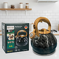 Чайник Rainberg RB-2310 3 л зі свистком для газових, індукційних і електричних плит