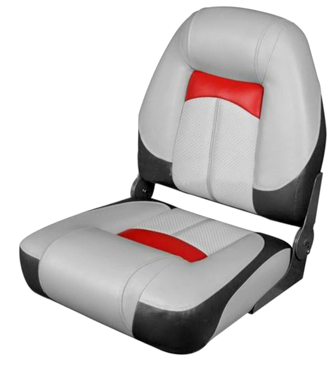 Сидіння Premium High Back Сірий/Вугілля/Червоний, фото 1