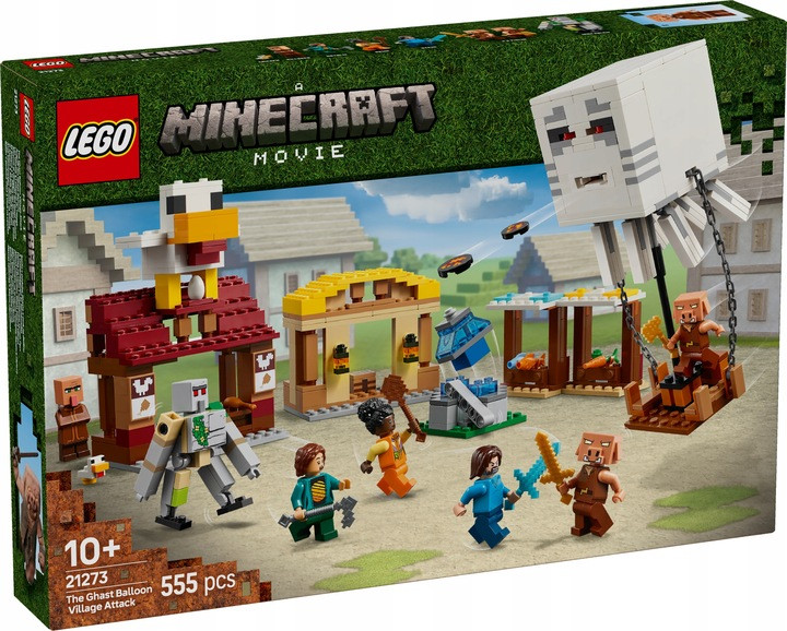 LEGO Minecraft Напад на село з повітряною кулею Гаст (21273)