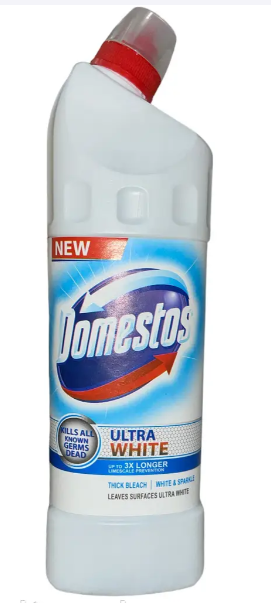 Засіб для миття та дезінфекції туалету Domestos ULTRA WHITE 750 мл