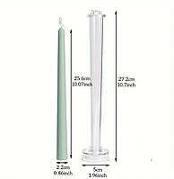 Пластикова форма для столових свічок 25 см